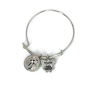 Angels Working Overtime Charm Bracelet Silver Finish - Expands 2"- 3.5"
